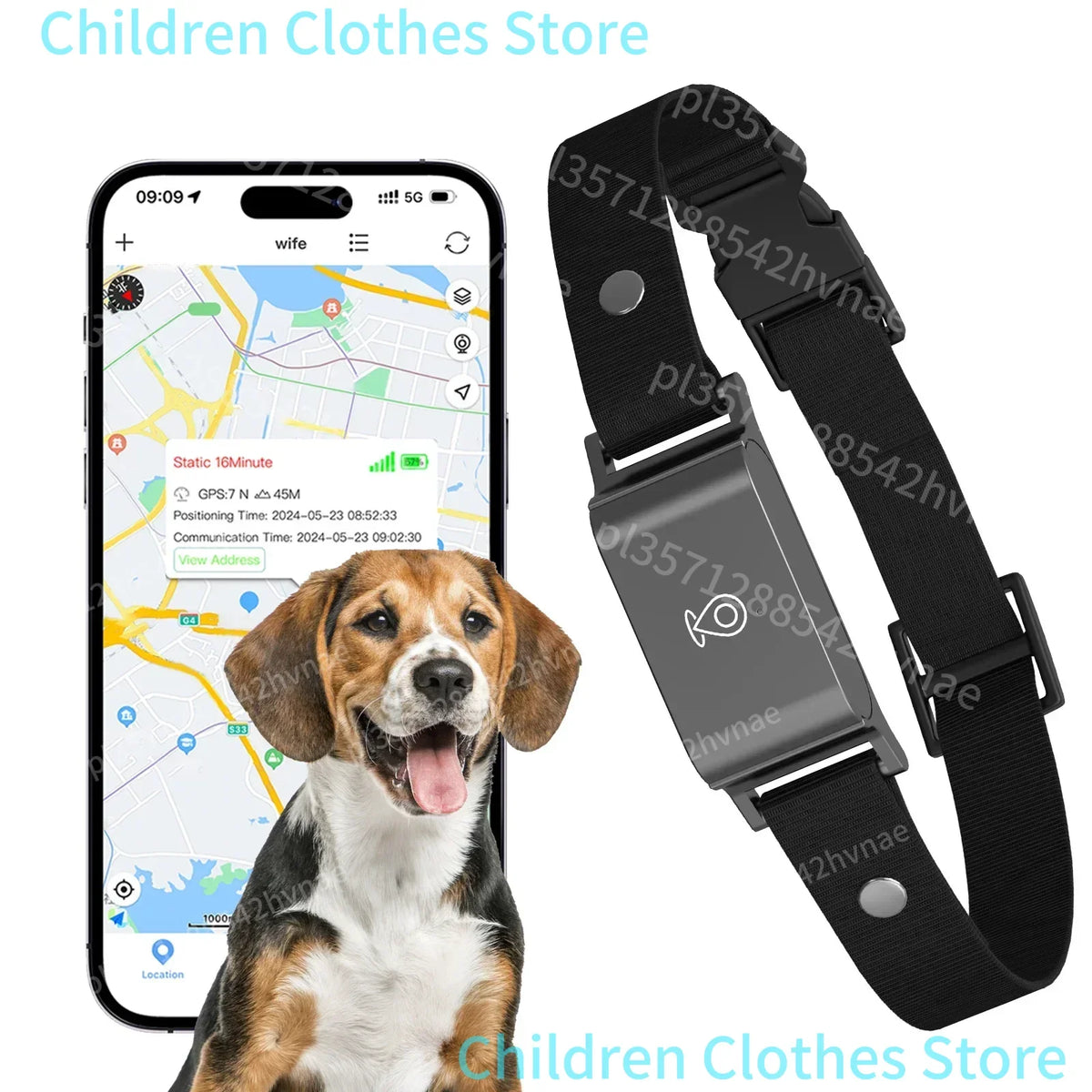 4G GPS Pet Tracker Collar, IP67 Waterproof, Real-Time Tracking, 7-Day Battery, Geofence Alerts, Dogs & Cats, iOS & Android App