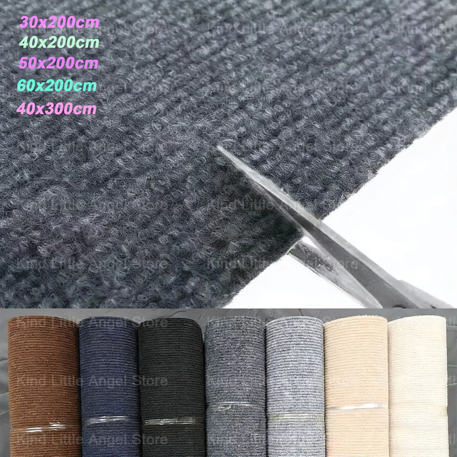 Self-Adhesive Cat Scratch Protection Mat, Trimmable Non-Woven Fabric, 5 Sizes (30-60x200cm / 40x300cm), 7 Colors, Sofa & Furniture Guard