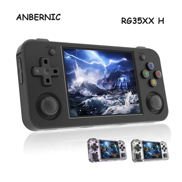 Anbernic RG35XX H Retro Handheld Game Console, 3.5" IPS Screen, 64G, 5000+ Games, Linux, Wi-Fi, HDMI, 3300mAh